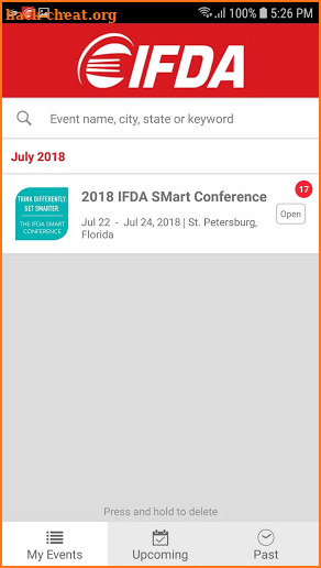 IFDAEvents screenshot