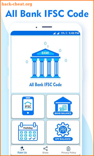 IFSC Code screenshot