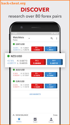 IG Forex: spot FX trading screenshot