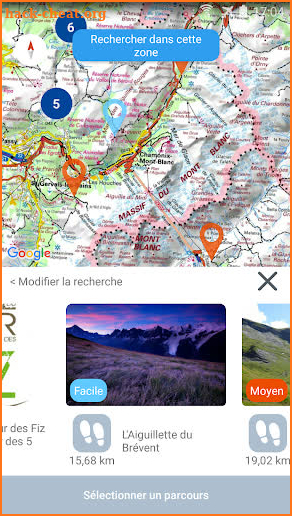 IGNrando' – topo maps for hiking in France screenshot