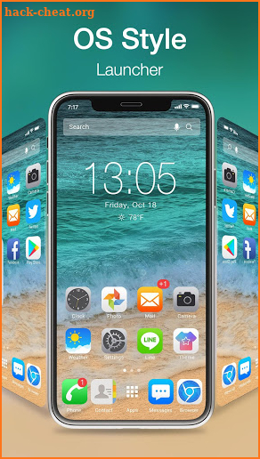 iLauncher OS13-Phone X style screenshot