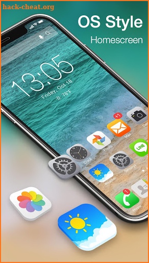 iLauncher OS13-Phone X style screenshot