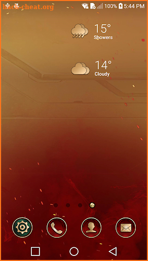 IM Golden Theme for Chronus Weather Icons screenshot