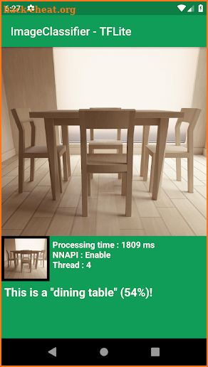 Image Classifier - TFLite screenshot