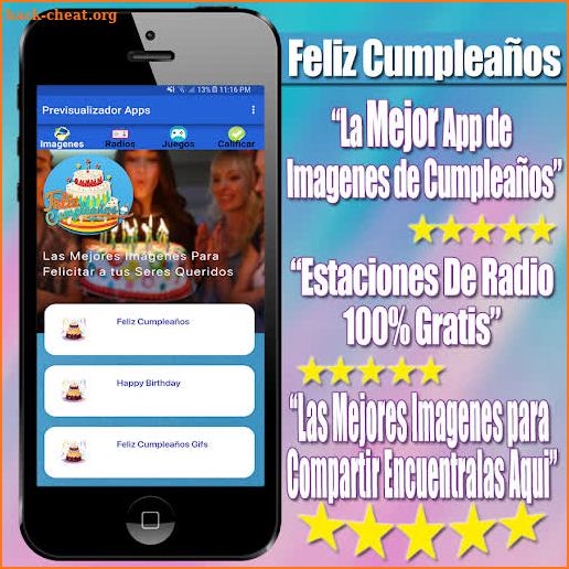 Imagenes de Feliz Cumpleaños Gratis Para Felicitar screenshot