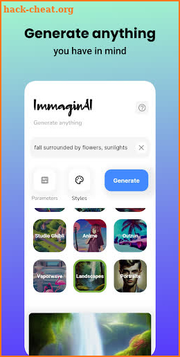 ImmaginAI - AI Art Generator screenshot