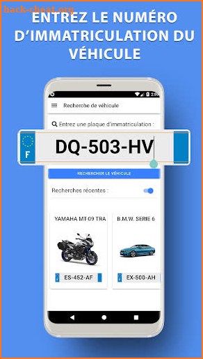 Immatriculation Scanner screenshot