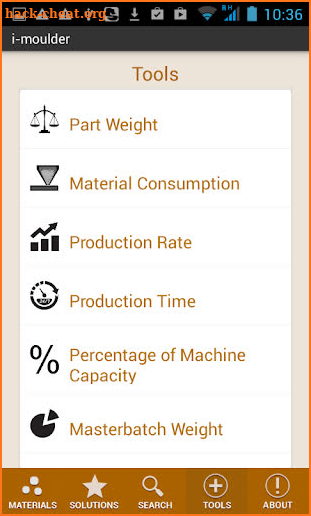 iMoulder Scientific Plastic injection Molding tool screenshot