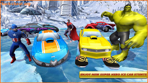 Impossible Stunts Car Mega Ramp Ice Racing screenshot