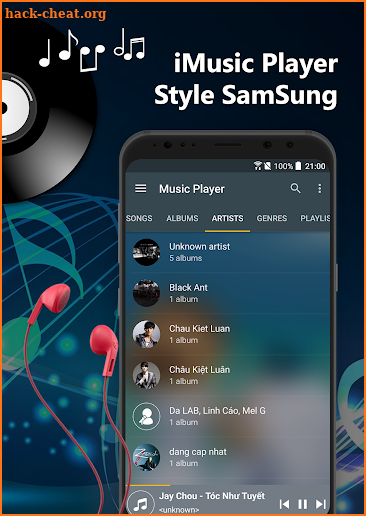 iMusic Player: Music Player Style SamSung 2018 screenshot