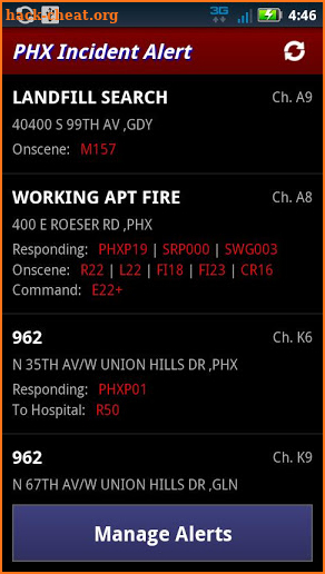 Incident Alert: PHX screenshot