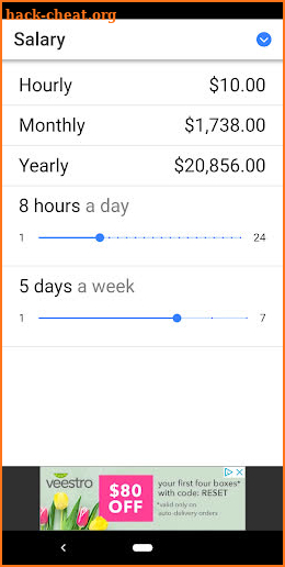 Income Calculator - Salary And Pay Rate Conversion screenshot