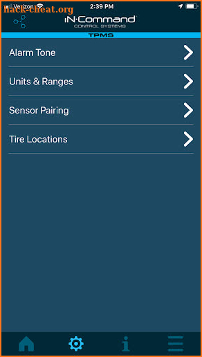 iN•Command TPMS screenshot