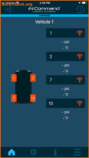 iN•Command TPMS screenshot