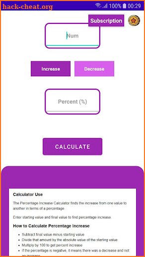 Increase Decrease Number screenshot