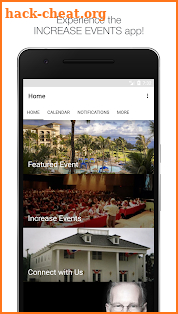 INCREASE EVENTS screenshot
