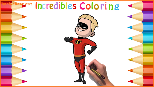 Incredibles 2 Coloring Book screenshot