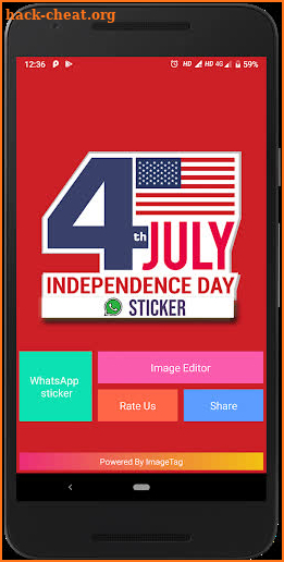 Independence Day USA - Sticker & photo editor screenshot