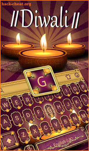 India Diwali Keyboard Theme screenshot