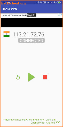 India VPN - Plugin for OpenVPN screenshot