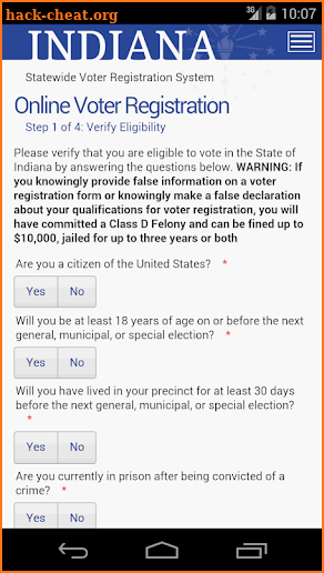 Indiana Voters screenshot
