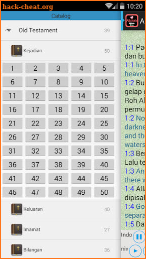 Indonesian English Audio Bible screenshot