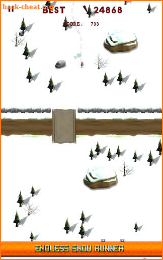 Infinite Skifree Slalom screenshot