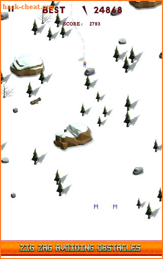 Infinite Skifree Slalom screenshot