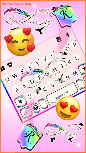 Infinity Feather Keyboard Theme screenshot