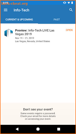 Info-Tech LIVE Events screenshot