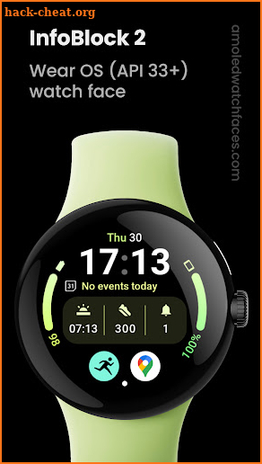 InfoBlock 2: Watch face screenshot