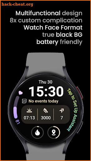 InfoBlock 2: Watch face screenshot