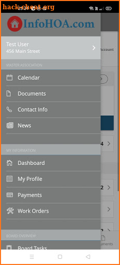 InfoHOA.com Homeowner App screenshot