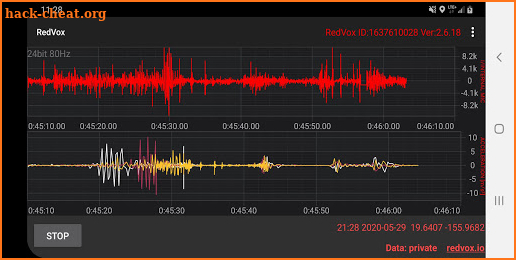 Infrasound Recorder screenshot