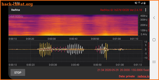 Infrasound Recorder screenshot