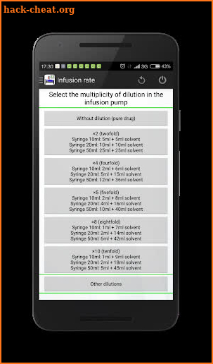 Infusion rate calculator PRO screenshot