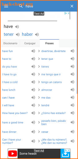 inglés.com screenshot