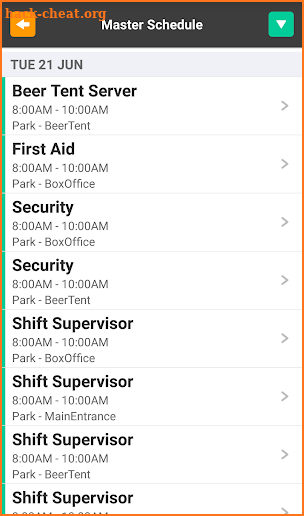 InitLive - Event Staff Mgmt screenshot