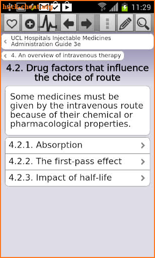 Injectable Medicines Adm Guide screenshot