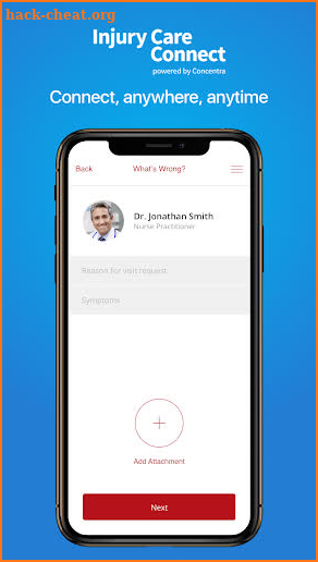 Injury Care Connect screenshot