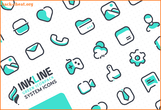 InkLine Green Iconpack screenshot