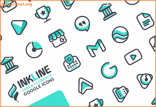 InkLine Green Iconpack screenshot