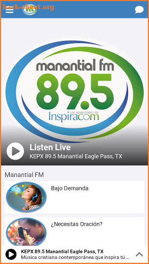 Inspiracom Christian Radio screenshot