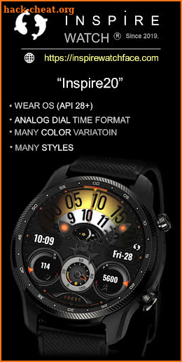 Inspire 20 - Analog Watch Face screenshot