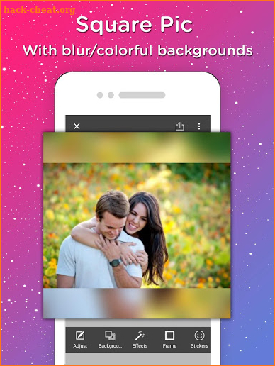 Insta Square Size Pic Editor screenshot
