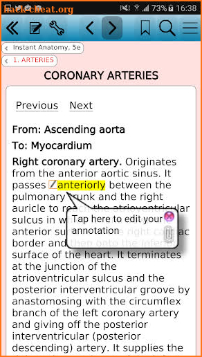 Instant Anatomy, 5th Edition screenshot