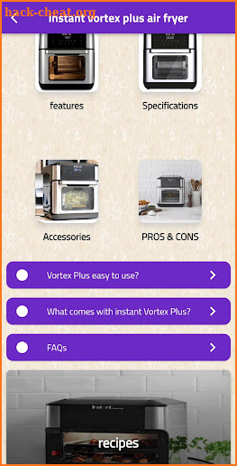 instant plus air fryer guide screenshot