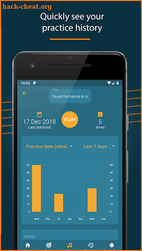 Instrumentive - Music Practice Notes screenshot