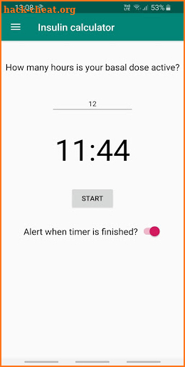 Insulin Dose Calculator and timer for diabetes screenshot