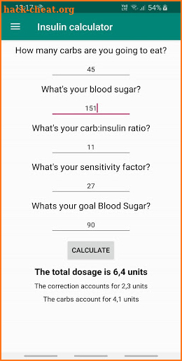 Insulin Dose Calculator and timer for diabetes screenshot